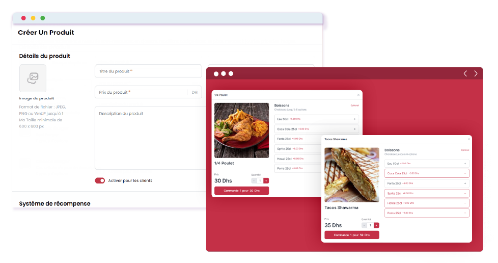 online menu TResto